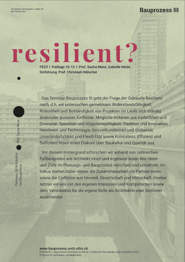 resilient? Plakat